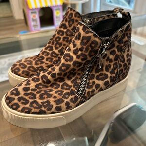 Platform Wedge Sneakers with zipper